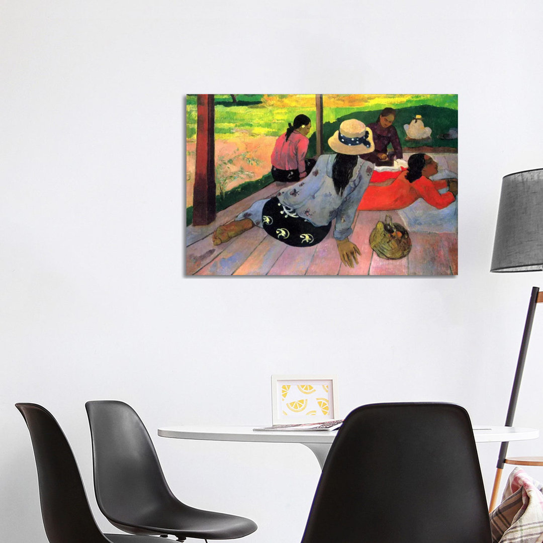 The Siesta by Paul Gauguin - Wrapped Canvas Painting