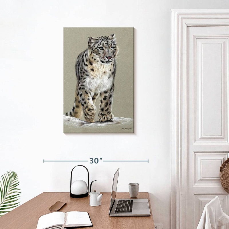 Brampt Snow Leopard II, 30" H x 20" W