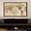 Carte du monde par Elizabeth Medley - impression sur toile tendue-31476874