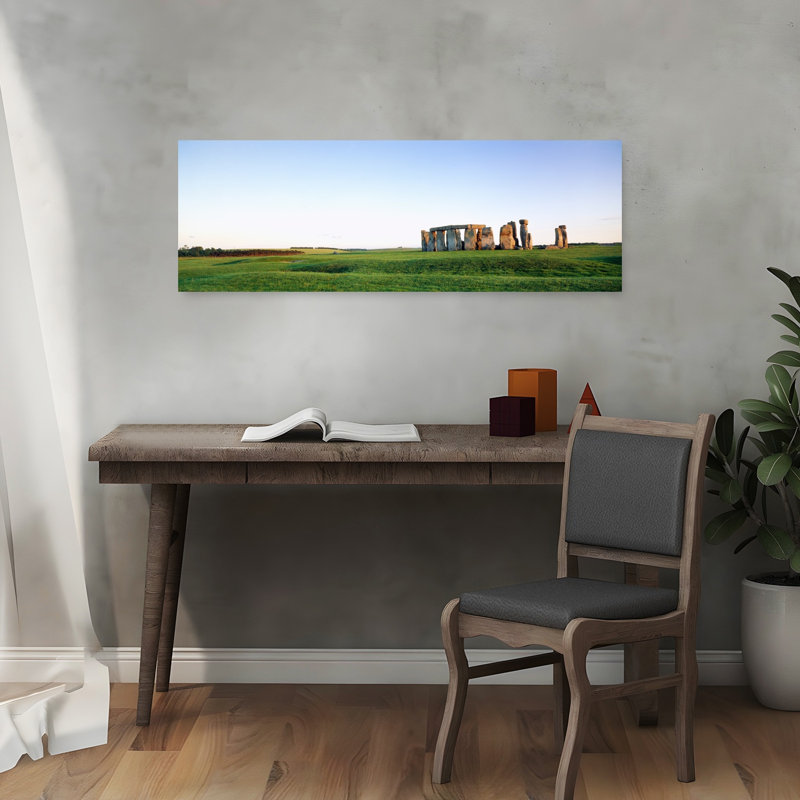 Stonehenge Wiltshire, Angleterre, paysage contemporain contemporain, art mural, H 12 po x l 36 po