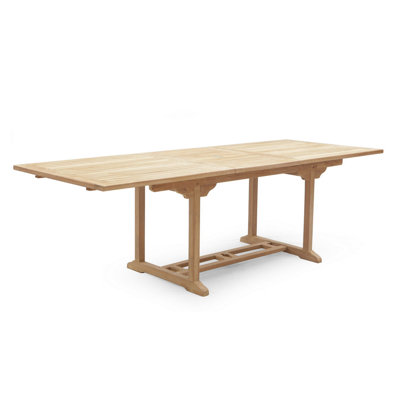 KD Grade A Teak Rectangular Extending Table