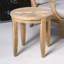 Outdoor Circular Teak Side Table