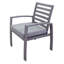 Chaise de patio avec coussins sunbrella Shoaf
