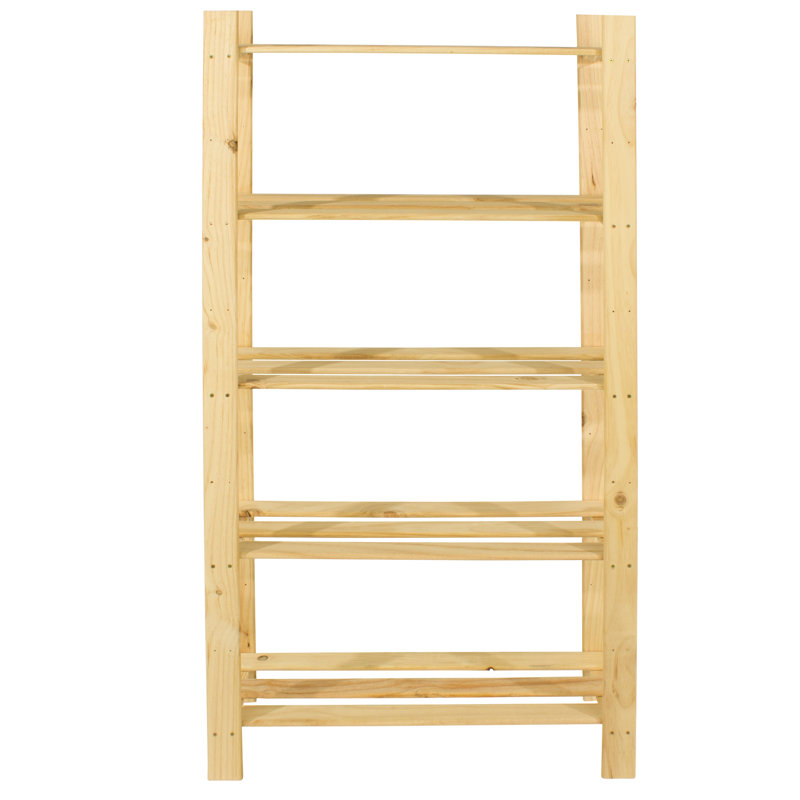 Bookcase, 5 Shelf Storage Unit, bookcase, Pre Sanded Pine Finish, 160cm. H x  80cm. W x 30cm. D