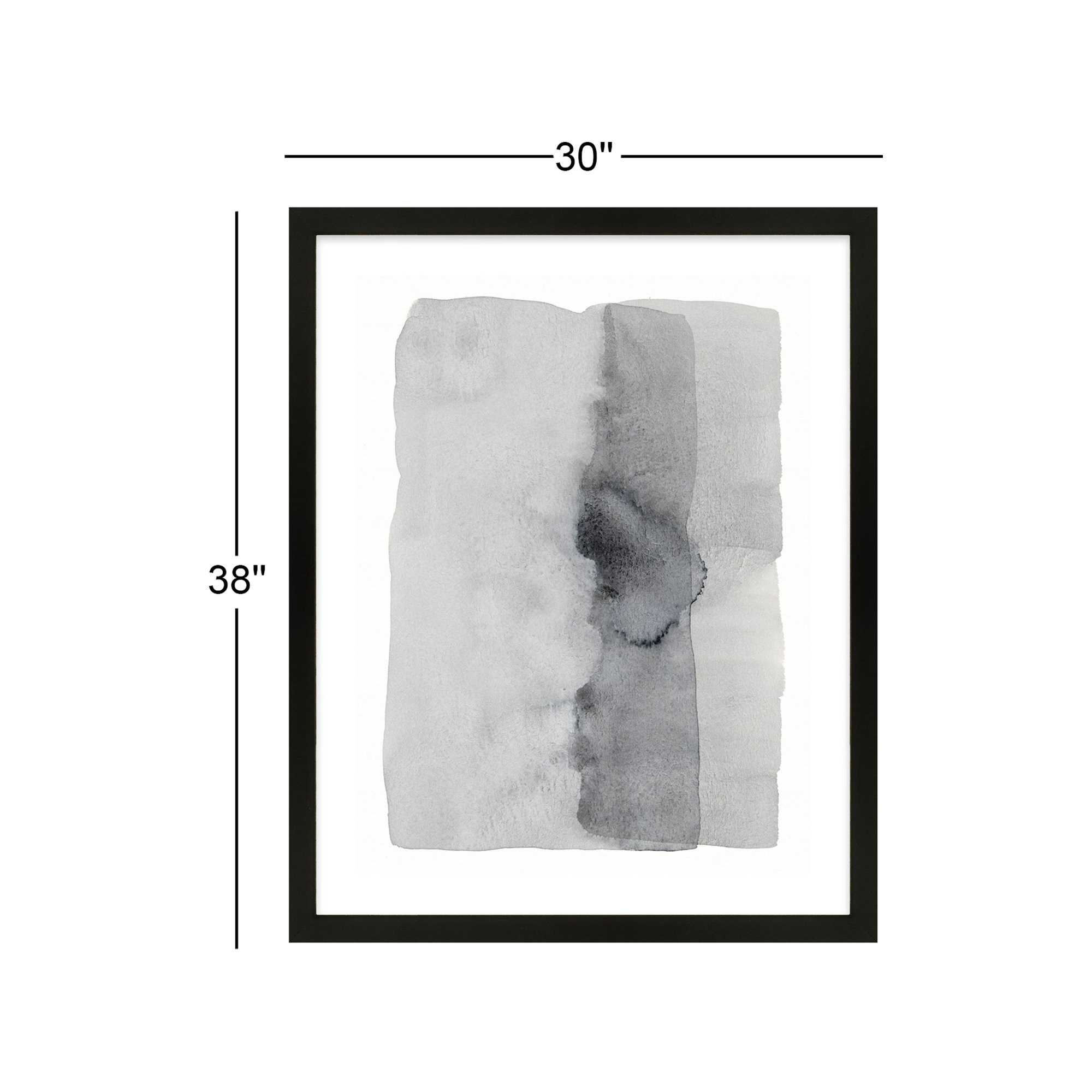 Gray On Gray 7 by Jacques Pilon, Black, 38" H x 30" W
