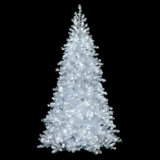 Vickerman 9' x 56" White Iridescent Spruce Artificial Pre-Lit Christmas Tree
