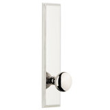 Grandeur Carré Tall Plate Passage with Fifth Avenue Door Knob
