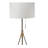 Retro style 1-piece floor lamp, gold plated tripod unique high lamp pull switch 57 inches high-383902594