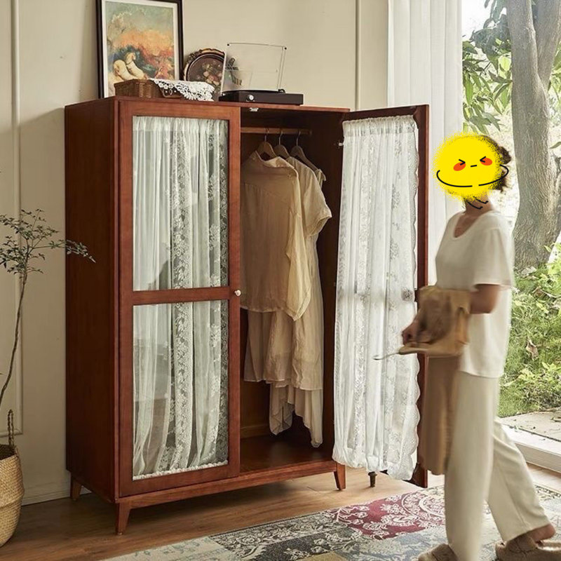 Simple All-solid wood Storage Wardrobe