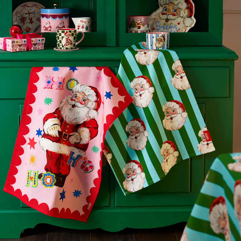 Jolly Santa Tea Towel Kitchen Towel