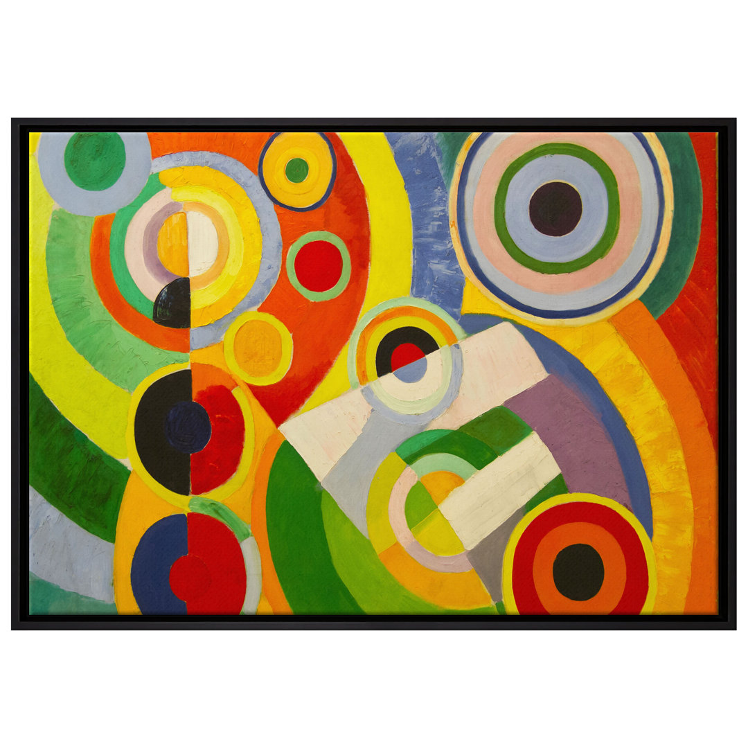 Gerahmtes Leinwandbild Rhythm Joy of Life von Robert Delaunay