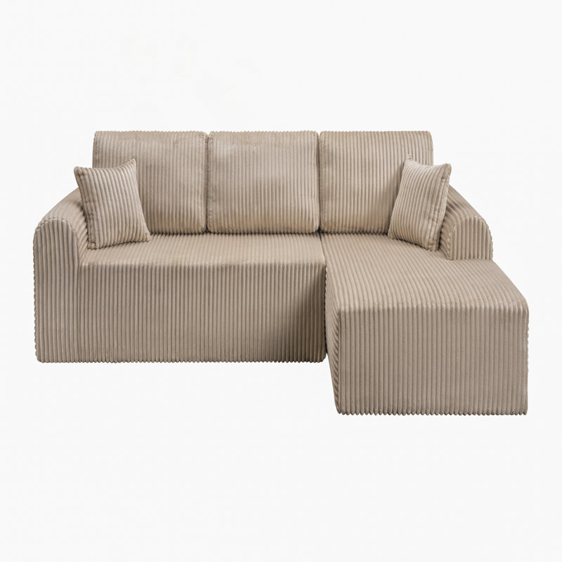 Canapé modulaire 109 avec méridienne en L 109 Cloud, Chameau