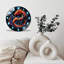 Horloge murale silencieuse en verre trempé de 30 cm, « Horloge Dragon City », sans tic-tac, fonctionne avec des piles AA (non incluses), décoration artistique pour la maison