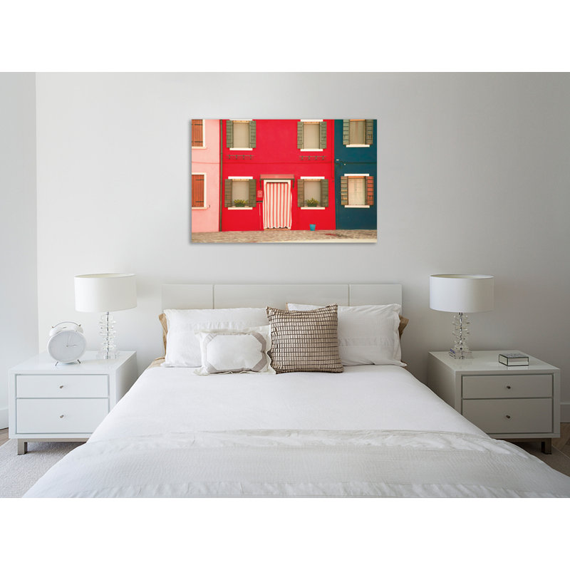 « windows of burano vi », reproduction d’impression sur toile tendue, H 24 po x l 36 po x P 1,5 po