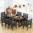 Outdoor Patio Dining Set All Weather HDPE Dining Set Poly Dining Set Rectangular Table  6 - Person-269010295-269010292