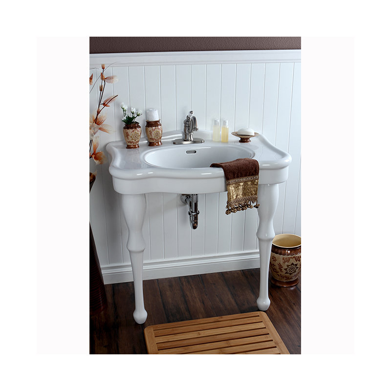 Kingston Brass Imperial 32-Inch Console Sink, 4" Centerset