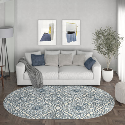 Tapis damassé crème Adda