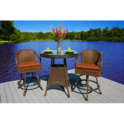 Sea Pines 3 Piece Bistro Set