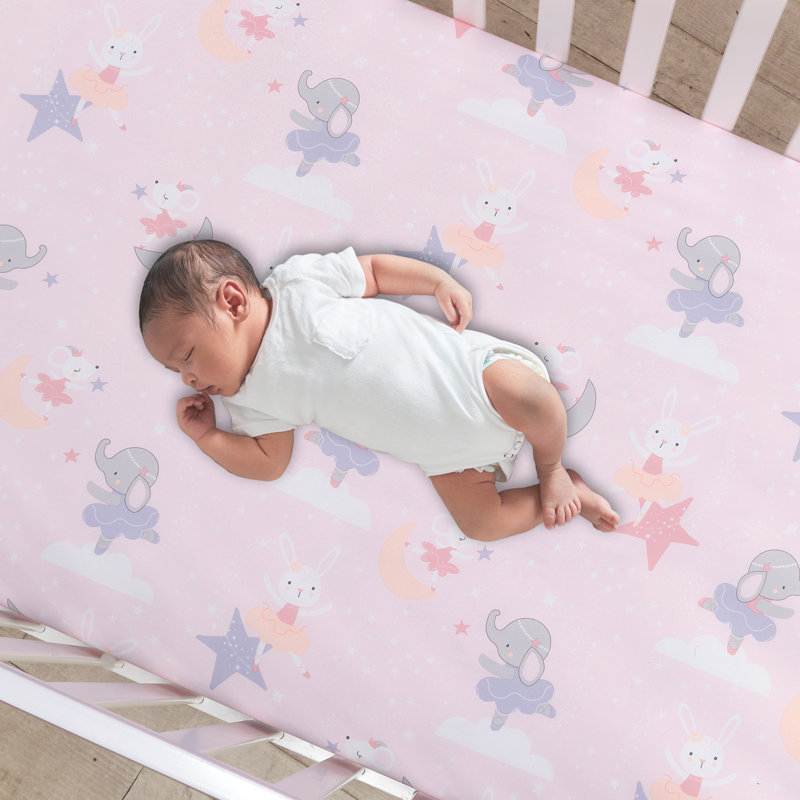 Pink and Lavender Microfiber Baby Girls' Quilt Set