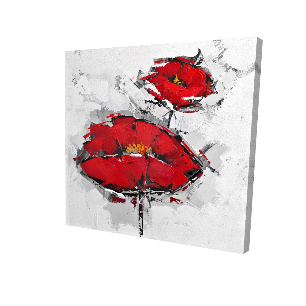 Begin Edition International Inc. Texturized Red Poppies Canvas ...
