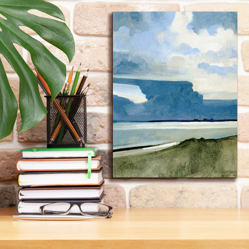  'Ocean View Beach 3' by Emma Caroline Canvas Wall Art, 12" x 16", 16" H x 12" W