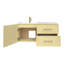 Meuble-lavabo mural simple 42 po avec plateau en marbre de culture et lavabo intégré Razza-1262870127-1268869950