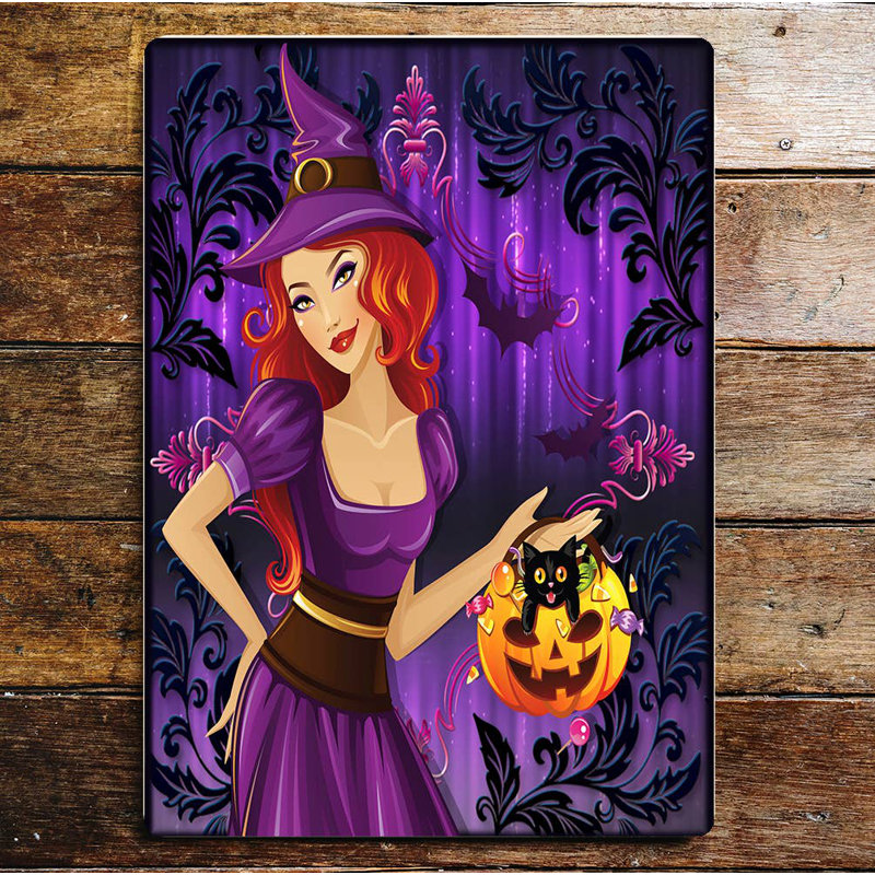 Handmade Wall Decor on Metal, 40cm H x 28cm W