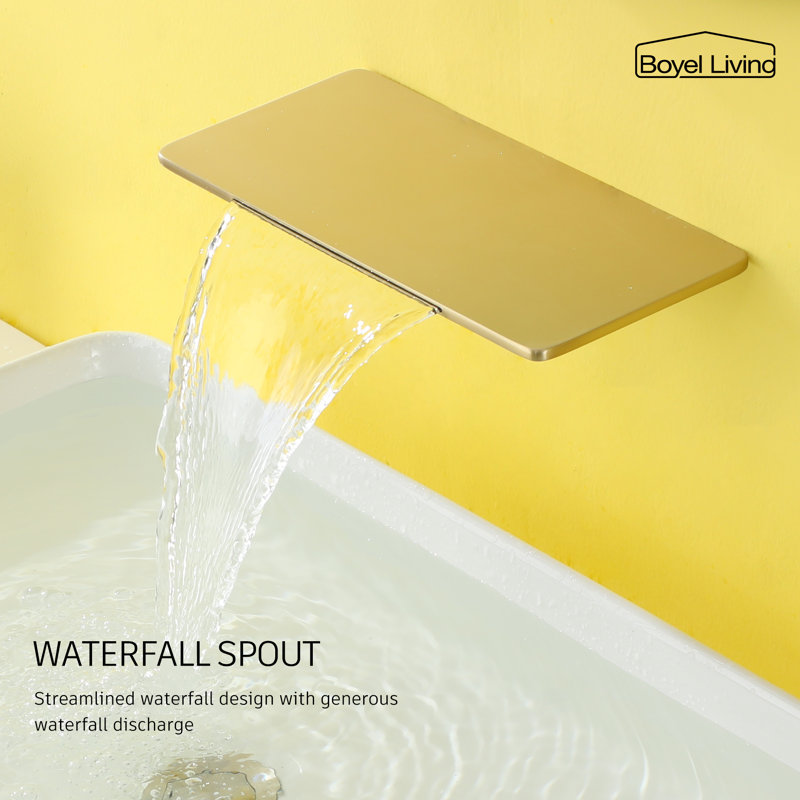 Single-handle Bathroom Faucet, Brush Gold