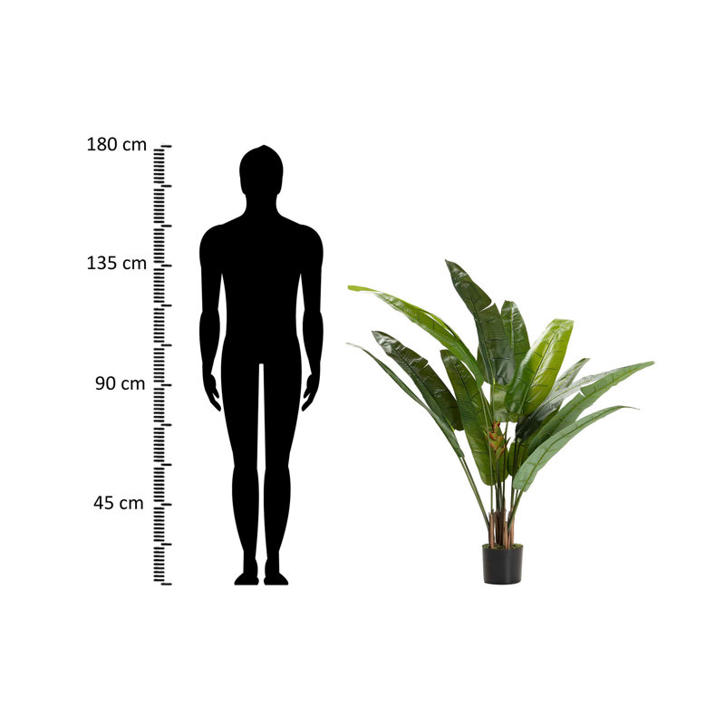140cm Faux Banana Leaf Plant in Pot