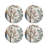Resplendant Quesal White Beaded Smooth Tabletop Set