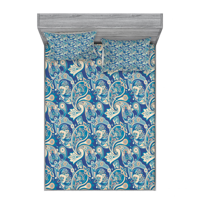Microfiber Paisley Sheet Set