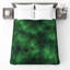 Couvre-lit matelassé vert à motif abstrait-128573856