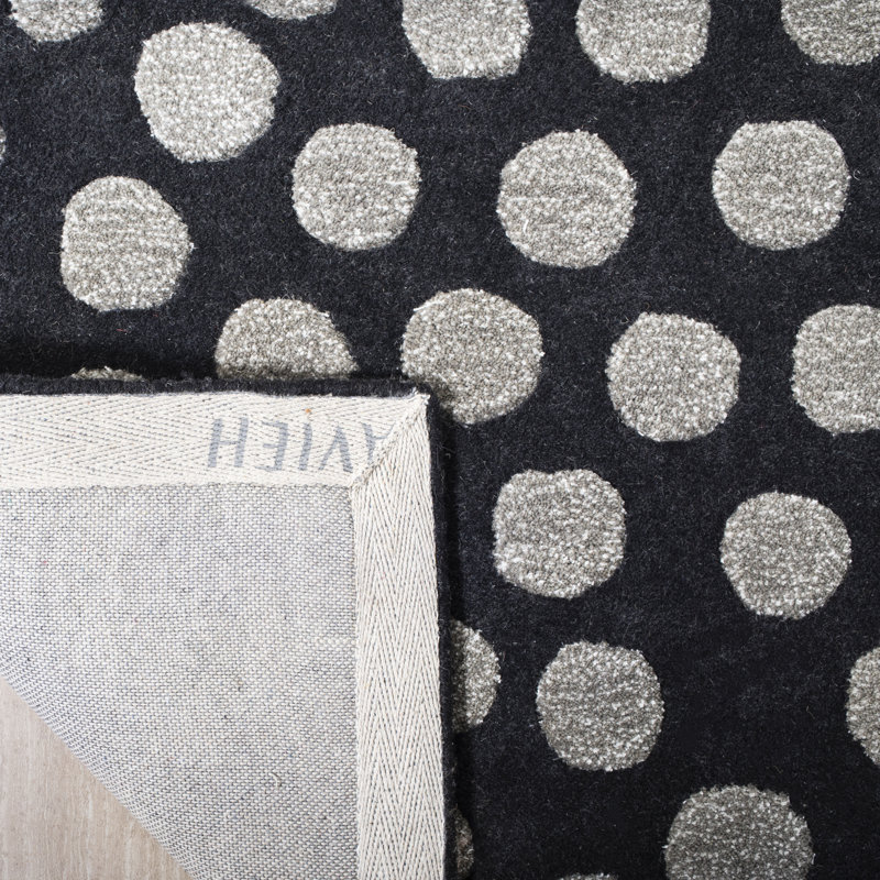 Amier Hand Tufted Wool And Viscose Abstract Rug, Rectangle 8'3" x 11'