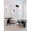 Applique murale moderne en cristal argenté 1 lumière Modern