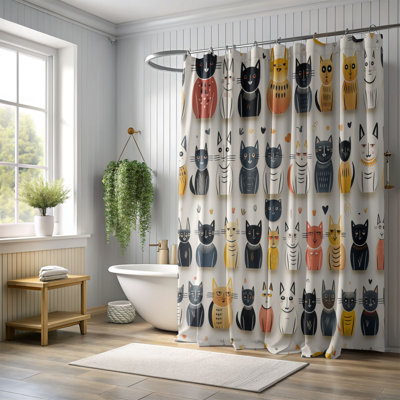 Haunted Kitties - Rideau de douche Premium