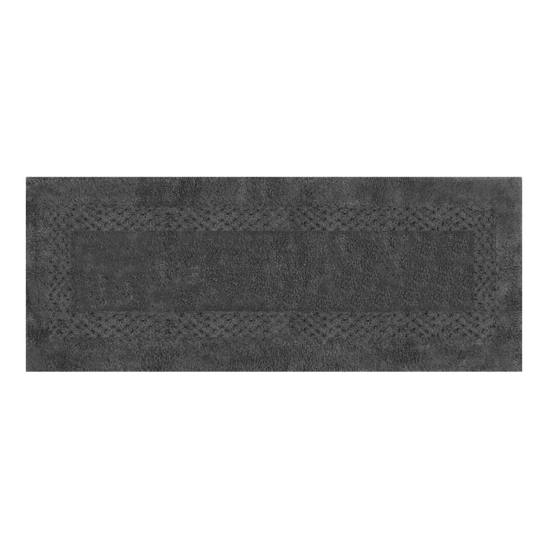 Antigona Soft Bath Rug, Gray, 21" W x 54" L