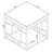 Sheraden Mirrored Glass Top End Table