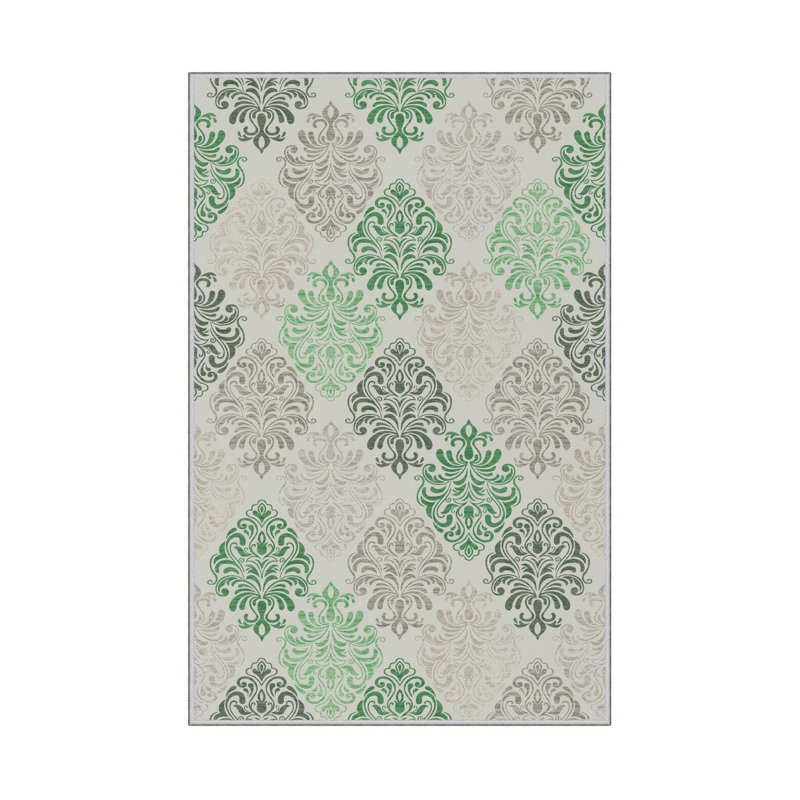 Premium Hall Carpet, 3D Digital Printed, 3.3 x 6.6 ft | 100% Polyester, 650 g/m² | Antibacterial, Non-Slip Underside, Pile Height: 0.3 in | Machine Washable, Perfect for High-Traffic Areas, Stylish & Durable Design