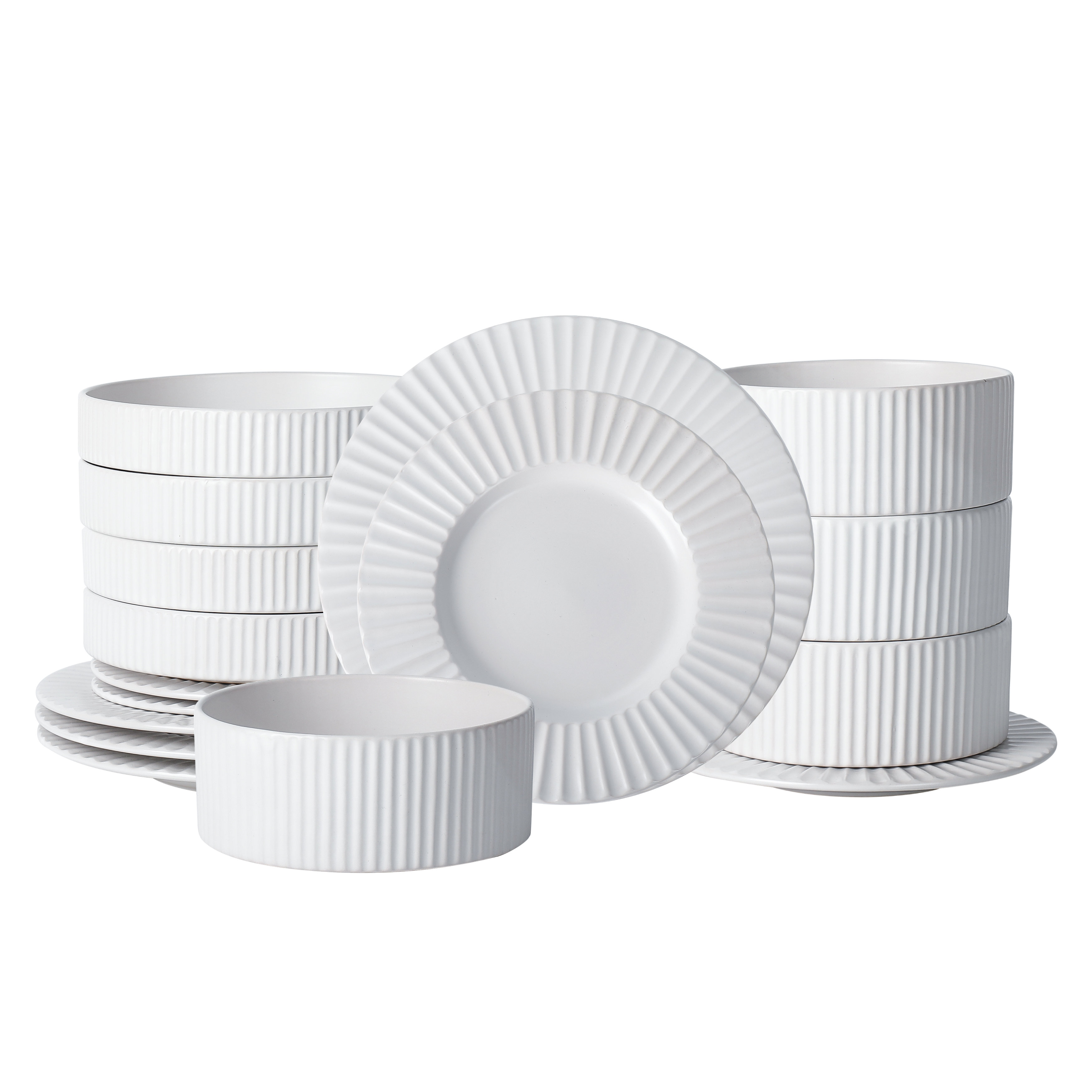 Christian Siriano Lusso 16-Piece Dinnerware Set Stoneware & Reviews | Wayfair