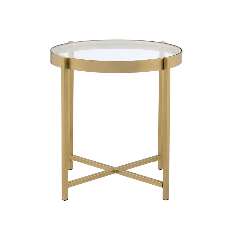 Table de bout en verre