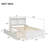 Twin Bed with Trundle and Bookcase Headboard-2052016326