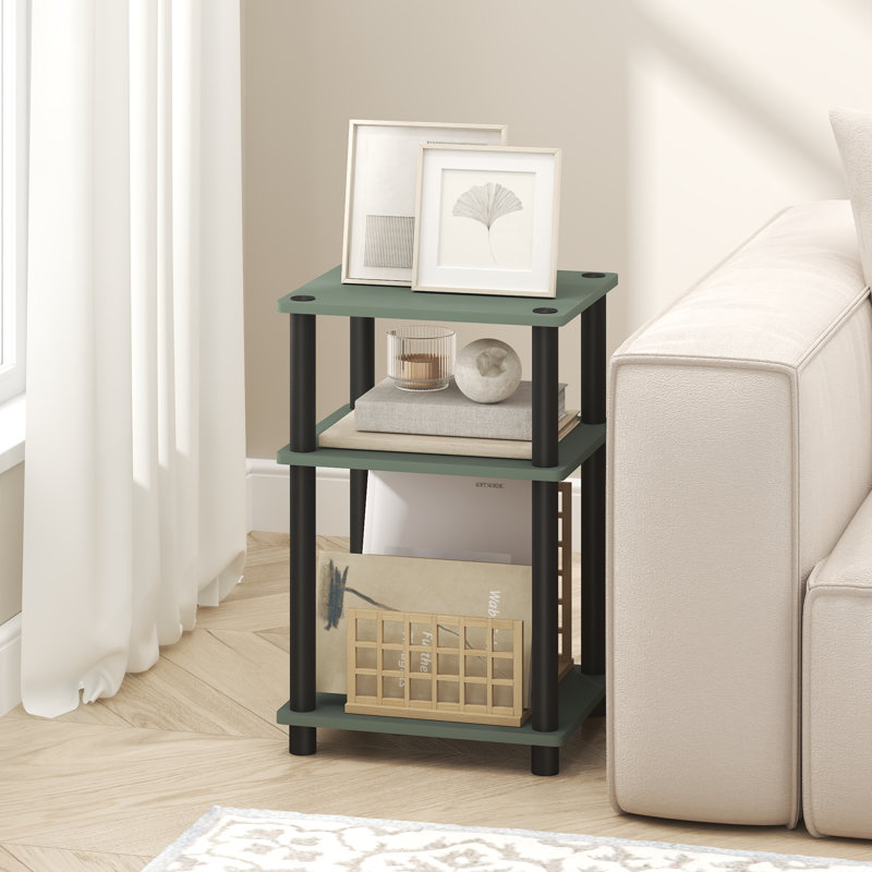 Table de bout Sirita, Noir, 1, Vert sauge