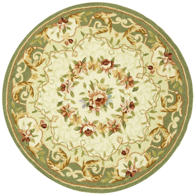 Chelsea Hand Hooked Wool Pile Rug, Round 8'