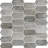 Rustic Beige Spire 12 in. x 12 in. Glossy Glass Mosaic Wall Tile