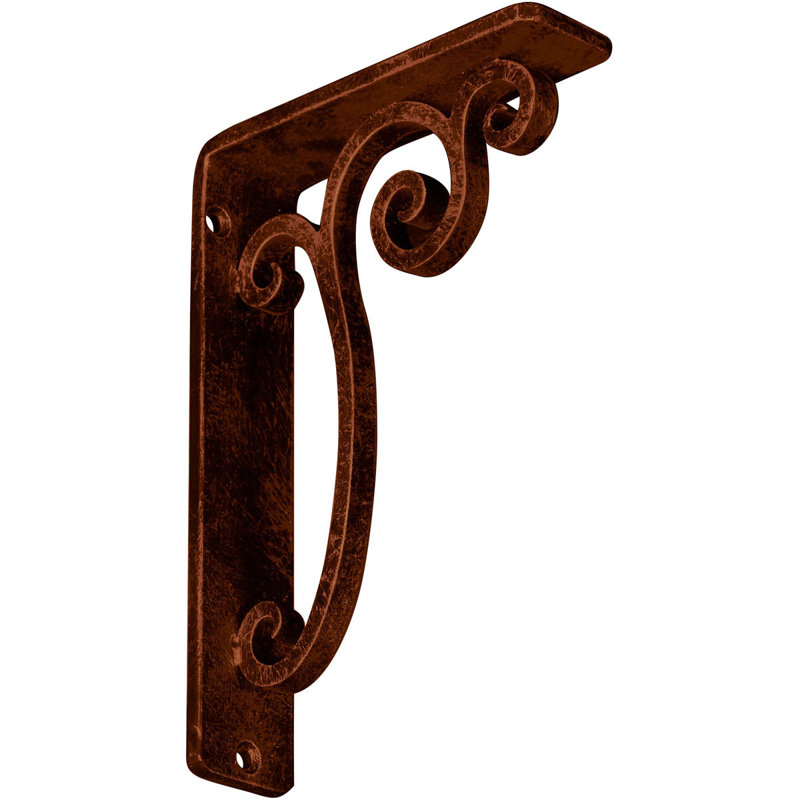 Support en fer forgé Avery, Cuivre antique, H 8 po x l 1,5 po x P 5,5 po