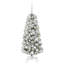 Artificial Hinged Christmas Tree Green and white-41656703
