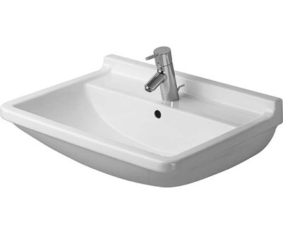 Lavabo de salle de bain mural en céramique avec trop-plein Starck 3