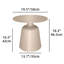 Table d'appoint ronde en aluminium pour l'extérieur-1962663290