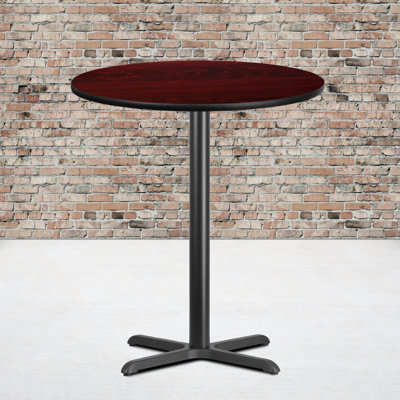 Carrus Round Laminate Table Top with Height Table Base