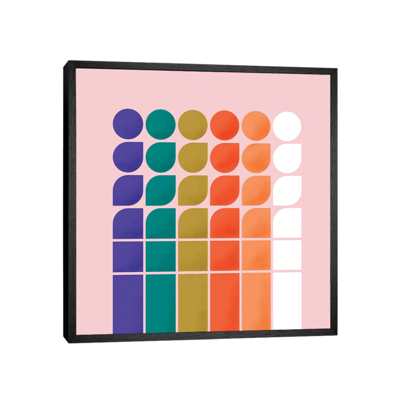 Colorful Changing Shapes by Show Me Mars - Gallery-Wrapped Canvas Giclée on Canvas, Black Framed, 66.04 cm H x 66.04 cm W